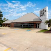 A ground level photo of the First Federal Bank of Louisiana Nelson Branch located at 4090 Nelson Rd. in Lake Charles, Louisiana.
